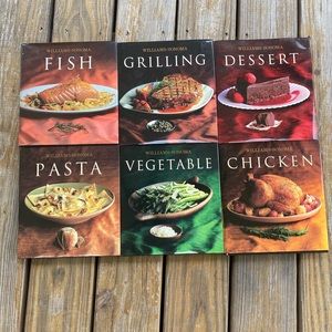 William Sonoma cook book set of 6!